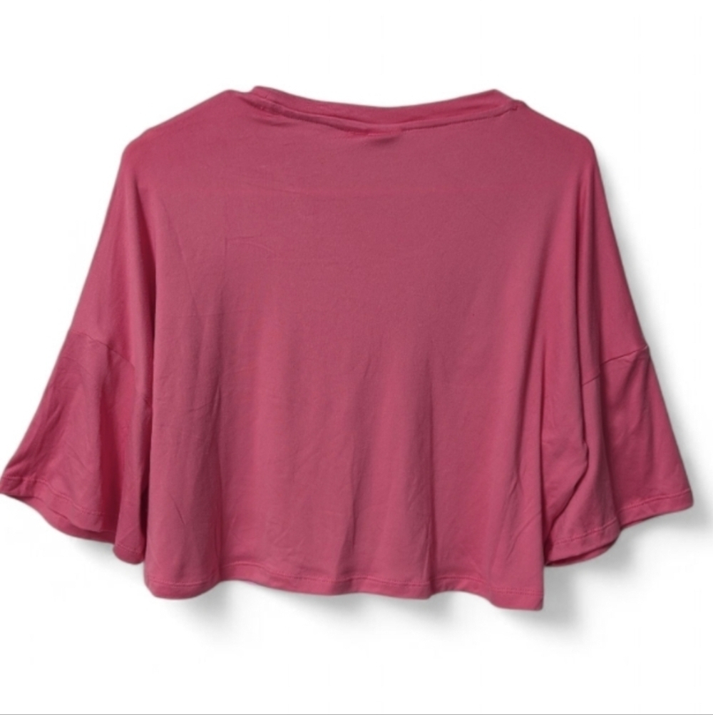Nwt! Hello Kitty Crop Oversized Tee Shirt - Picture 3 of 6